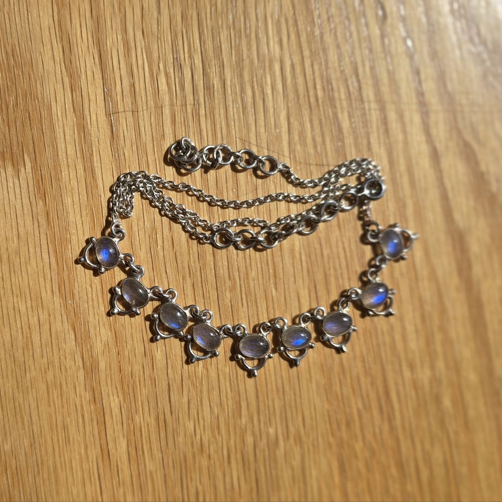 Sterling Silver Labradorite Necklace